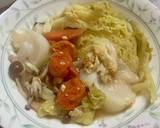 サボイキャベツの煮込み麦味噌味＊菜食＊作り方5写真