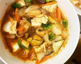 肉無豆腐簡単中華風ナポリタン味野菜炒め作り方17写真