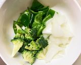 肉無チクワ簡単中華風カルボ味野菜炒め作り方6写真