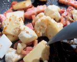カリフラワーとベーコンのバター醤油炒め作り方3写真