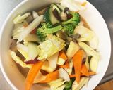 お一人様簡単ガパオ味根菜たっぷり野菜炒作り方14写真
