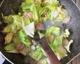 キャベツのシーフードクリームパスタ作り方6写真