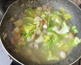 キャベツのシーフードクリームパスタ作り方7写真