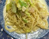 キャベツのシーフードクリームパスタ作り方11写真