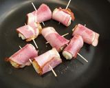 簡単！ちくわチーズのベーコン巻き巻き♪作り方2写真