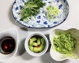 アボカドぶっかけ蕎麦作り方1写真