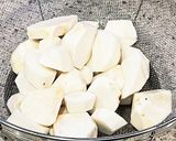 レンコンと里芋のトロトロ味噌汁作り方1写真