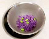 紫キャベツと枝豆のナムル☆レンチン作り方4写真