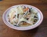 鶏白湯で皿うどん長崎風作り方6写真