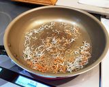 カブの葉とシラスと干しエビのパスタ作り方2写真