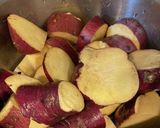 定番大学芋　ホットクックを活用　③作り方1写真