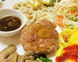 ひき肉でハンバーグメインの今日のご飯作り方3写真