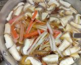 菜の花と豆腐とカニかまのかき玉餡掛け汁作り方4写真