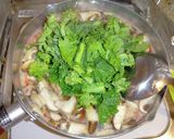 菜の花と豆腐とカニかまのかき玉餡掛け汁作り方5写真