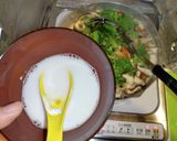 菜の花と豆腐とカニかまのかき玉餡掛け汁作り方6写真