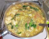 菜の花と豆腐とカニかまのかき玉餡掛け汁作り方8写真