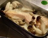 キャンプで鮭とシメジの炊き込みご飯作り方5写真