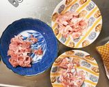 ガーリックケチャ味豚こま回鍋肉青椒肉絲風作り方3写真