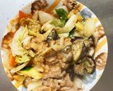 ガーリックケチャ味豚こま回鍋肉青椒肉絲風作り方14写真