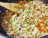 麻婆豆腐、ザーサイ入り。作り方4写真