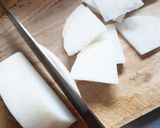 とっても簡単★大根となめこのお味噌汁作り方1写真