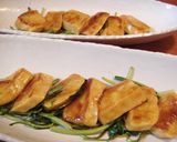 生麩と水菜の照り焼きステーキ作り方4写真