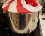 あずきと抹茶ホワイトチョコ米粉蒸しケーキ作り方1写真