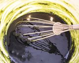 あずきと抹茶ホワイトチョコ米粉蒸しケーキ作り方5写真
