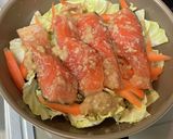鮭の味噌＆甘酒漬けの重ね蒸し作り方4写真