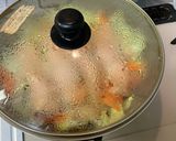 鮭の味噌＆甘酒漬けの重ね蒸し作り方5写真