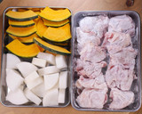 鶏肉と大根とかぼちゃの黒酢あん作り方1写真