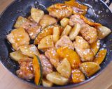 鶏肉と大根とかぼちゃの黒酢あん作り方8写真