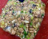 イワシ缶の味噌味と葱のカレー作り方6写真