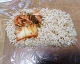 車中でも食べられる★キムチ納豆おにぎり作り方3写真
