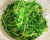 水菜とカニカマの和え物作り方3写真