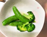 レンジブロッコリースナップエンドウナムル作り方5写真