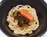 高菜明太うどん☆レンジで簡単☆洗い物無し作り方3写真