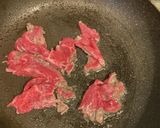 アスパラと牛肉、玉子の和風パスタ 15作り方4写真