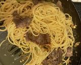 アスパラと牛肉、玉子の和風パスタ 15作り方12写真