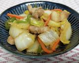 豚バラ肉と白菜のオイスターソース炒め作り方7写真