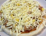 照り焼きチキンときのこの和風ピザ作り方6写真