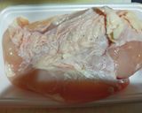 鶏むね肉と小松菜のスタミナ炒め作り方1写真