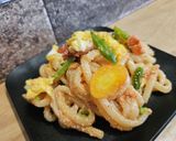 簡単～明太子うどん作り方9写真