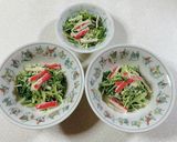 水菜とカニカマのサラダ作り方9写真
