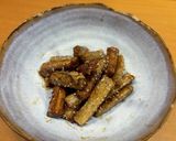 コリコリ揚げごぼうのトロトロ甘辛和え♪作り方3写真