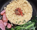 辛ラーメンアレンジ(汁なしカレー味)作り方1写真