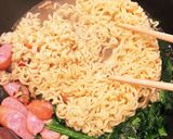 辛ラーメンアレンジ(汁なしカレー味)作り方2写真