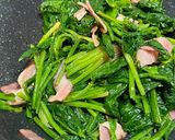 ほうれん草とベーコンの炒め物♡作り方4写真