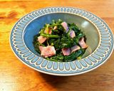 ほうれん草とベーコンの炒め物♡作り方5写真