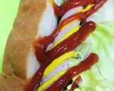 お惣菜パン☆かんたん☆魚肉ソーセージパン作り方1写真